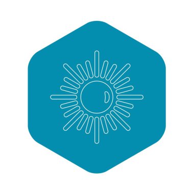 Güneş simgesi, anahat stili