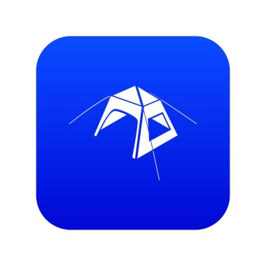 Çocuk çadır simge mavi vektör