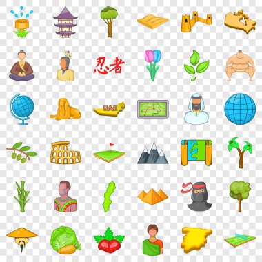 Planet Earth simgeler kümesi, karikatür tarzı