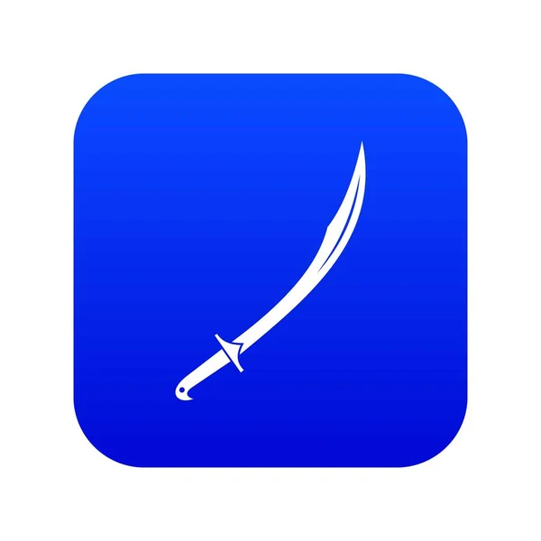 Cutlass icon digitale blauw — Stockvector