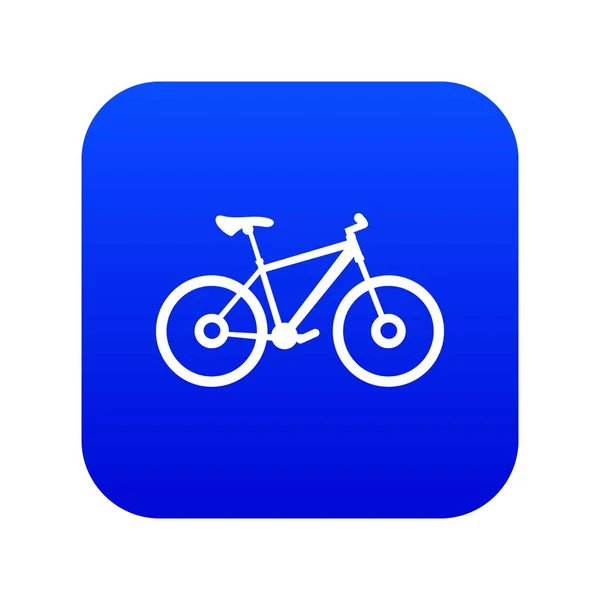 Icône vélo numérique bleu — Image vectorielle