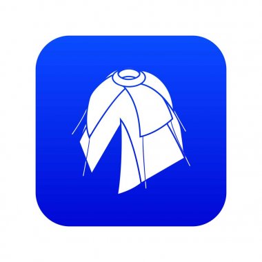 Çiçek çadır simge mavi vektör