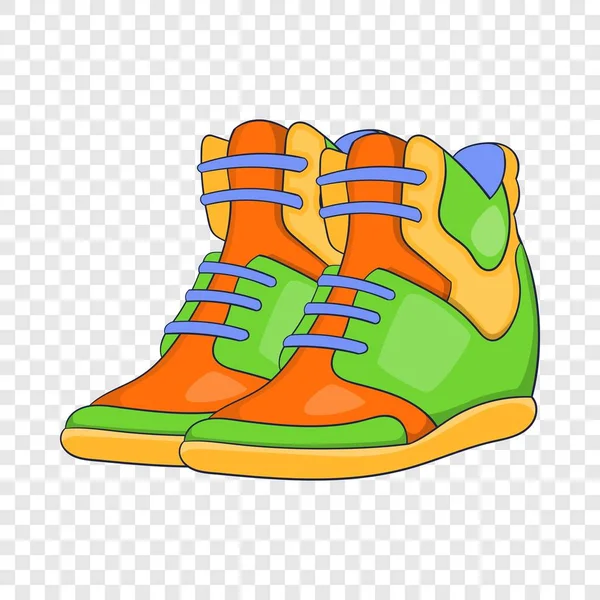 Donna autunno scarpe da ginnastica icona, stile cartone animato — Vettoriale Stock