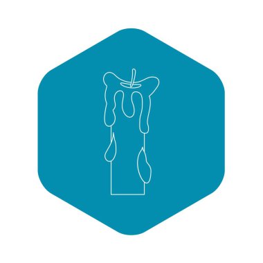 Mum sönmüş simgesi, anahat stili