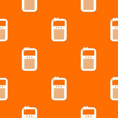 Taşınabilir radyo desen vektör turuncu