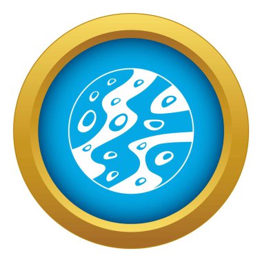 Ay simge mavi vektör izole