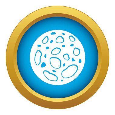 Ölü gezegen simge mavi vektör