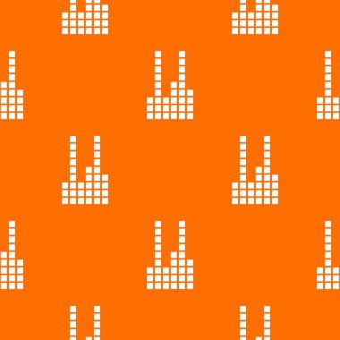 Ekolayzer desen vektör turuncu