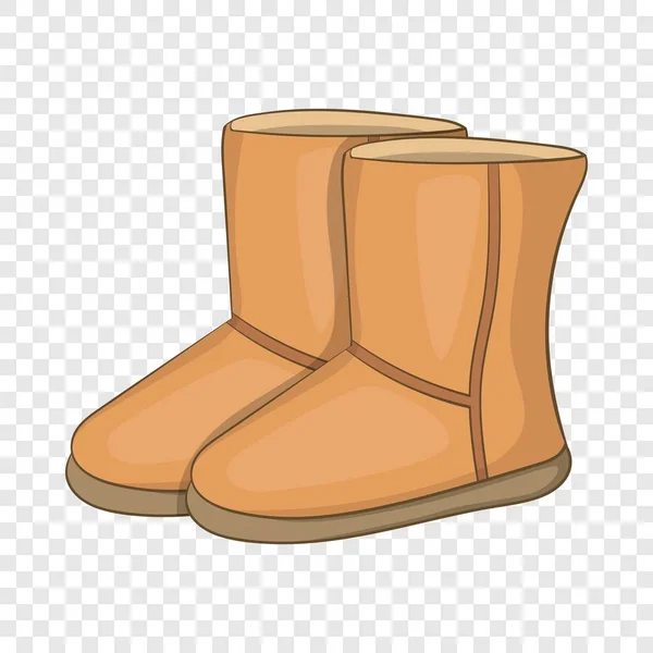 Inverno ugg botas ícone, estilo cartoon — Vetor de Stock