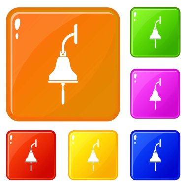 Gemi çan simgeleri vektör rengi ayarlamak