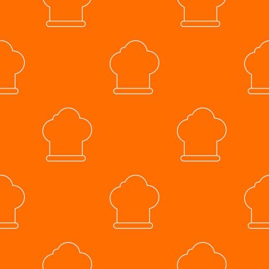 Şef şapka desen vektör turuncu