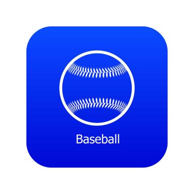 Beyzbol simgesi mavi vektör