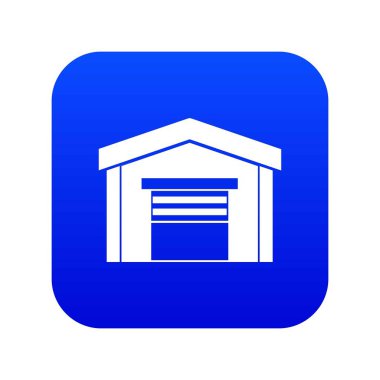 Garaj simgesi dijital mavi