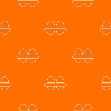 Taze yumurta desen vektör turuncu