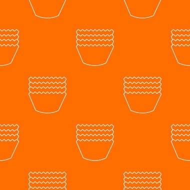 Pişirme kalıpları desen vektör turuncu