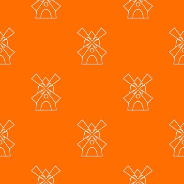 Yel değirmeni desen vektör turuncu