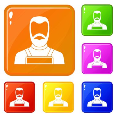 Demirci simgeler vektör renk ayarla