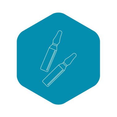 İyot sopa simgesi, anahat stili