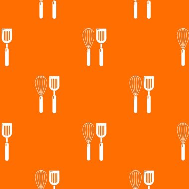 Çatal fırında desen vektör turuncu