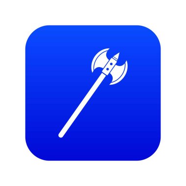 Poleaxe simgesi dijital mavi