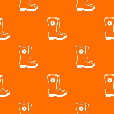 Botlar desen vektör turuncu