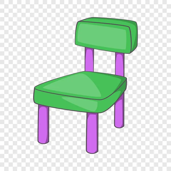 Icona sedia per bambini, stile cartone animato — Vettoriale Stock