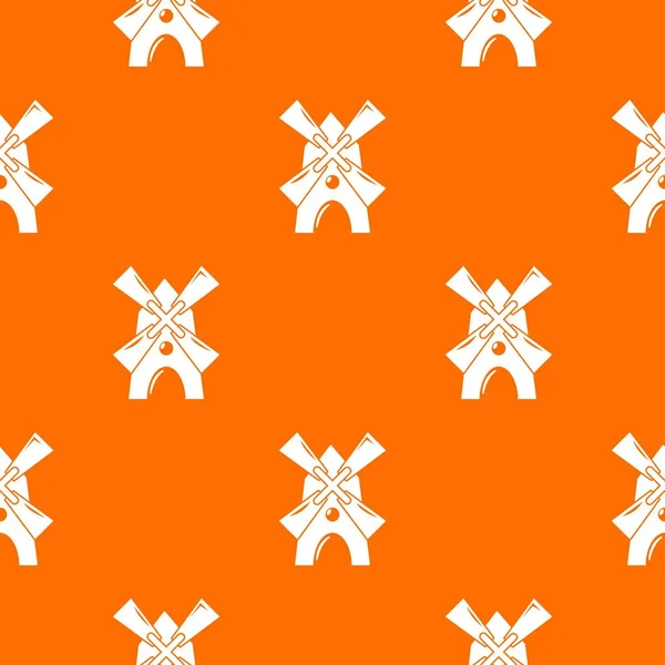 Windmolen patroon vector oranje — Stockvector