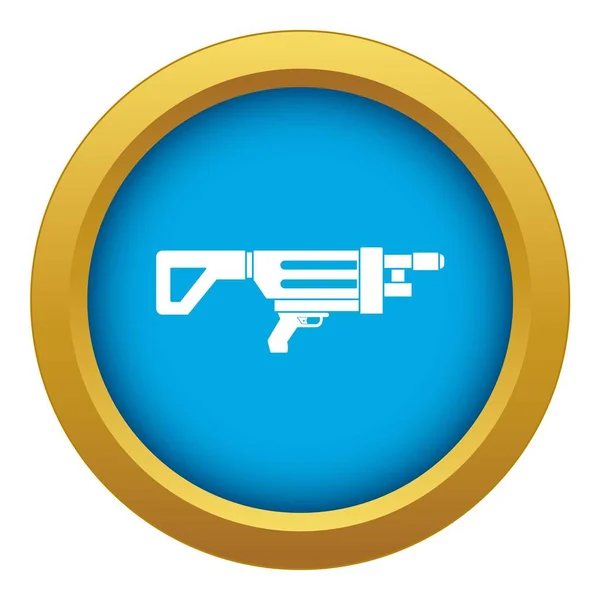 Herní pistole ikona modrý vektor izolovaný — Stockový vektor
