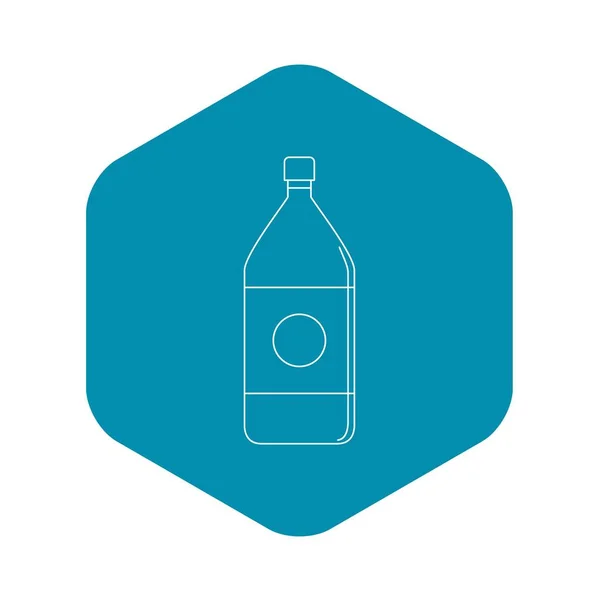 Icono de botella de agua, estilo de esquema — Vector de stock