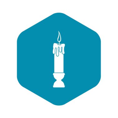 Mum kutsal kişilerin resmi, basit tarzı