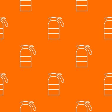 Püskürtücü konteyner desen vektör turuncu