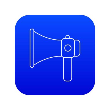 El hoparlör simgesi mavi vektör