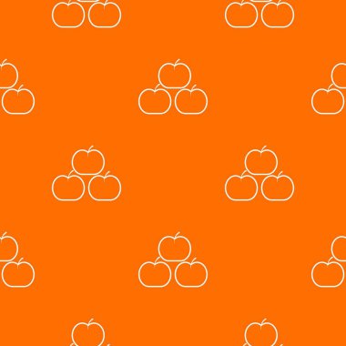 Elma desen vektör turuncu