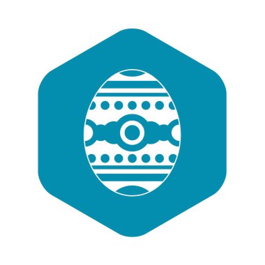 Güzel Paskalya yortusu yumurta simgesi, basit tarzı