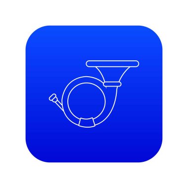 Cornet simgesi mavi vektör