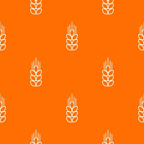 小麦模式向量橙色 — 图库矢量图片