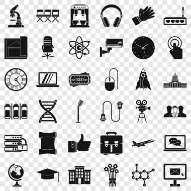 Seminer Icons set, basit tarzı