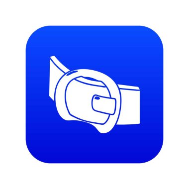 Modern kemer simgesi mavi vektör