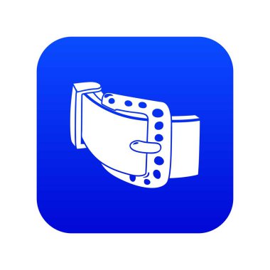 Elmas kemer simgesi mavi vektör