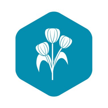 Çiçek simgesi, basit tarzı