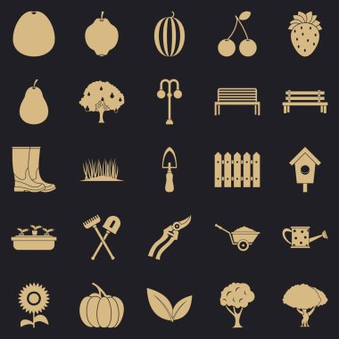 Ot Icons set, basit tarzı