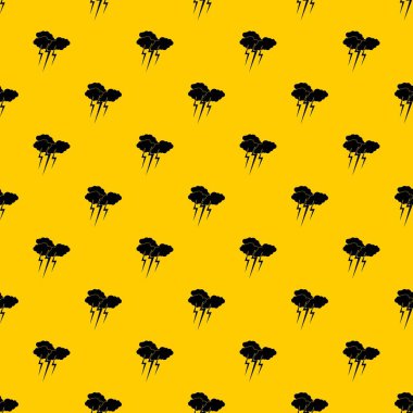 Yıldırımları desen vektör ile bulut