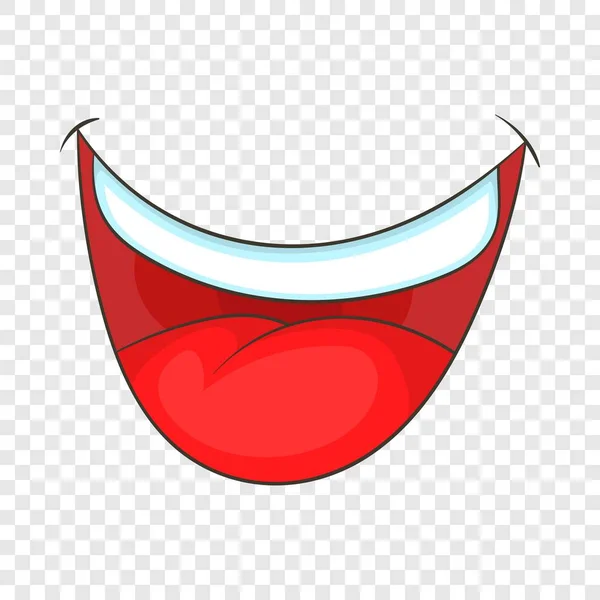 Ícone de palhaço da boca, estilo dos desenhos animados —  Vetores de Stock