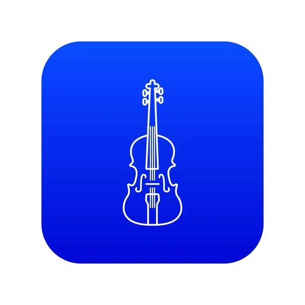 Violine simgesi mavi vektör — Stok Vektör