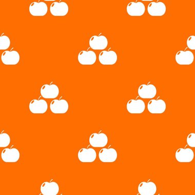 Elma desen vektör turuncu