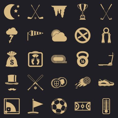 Oyun Golf simgeler kümesi, basit tarzı