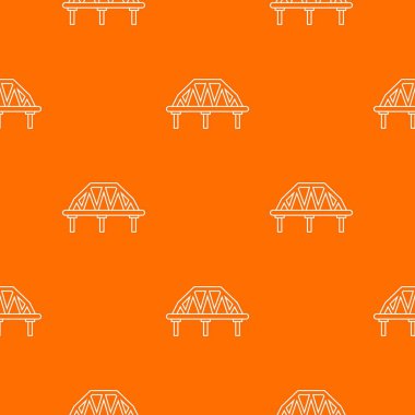 Kemerli tren Köprüsü desen vektör turuncu