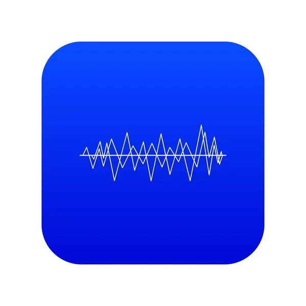 Sound wave icon digital blue — Stock Vector