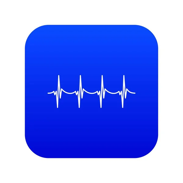 Musical pulse icon digital blue — Stock Vector