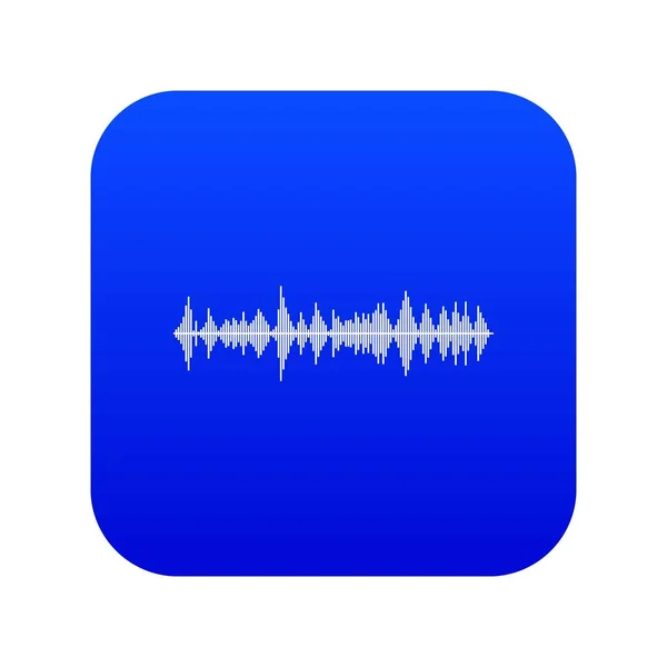 Muzikale Pulse icon digitale blauw — Stockvector